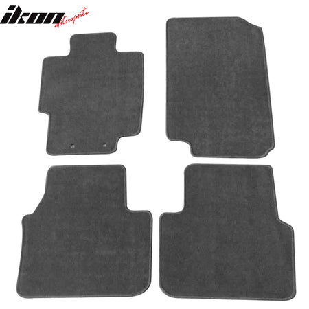 Fits 04-08 Acura TL Floor Mats Carpet Front & Rear Gray 4PC - Nylon