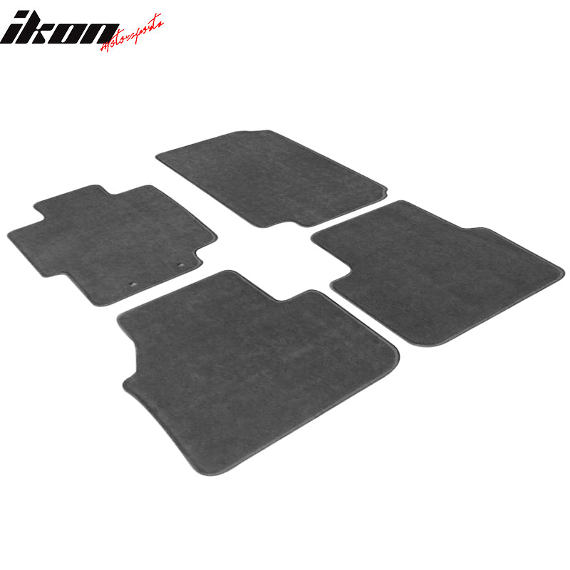 Fits 04-08 Acura TL Floor Mats Carpet Front & Rear Gray 4PC - Nylon