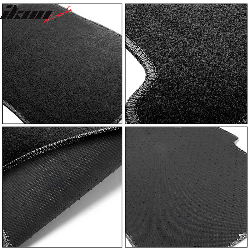 Floor Mats Compatible With 2010-2012 Hyundai Sonata, Nylon Front Rear Carpet by IKON MOTORSPORTS, 2011