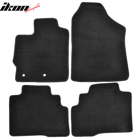 Fits 07-12 Toyota Yaris 4Dr OE Factory Fitment Car Floor Mats Front Rear Nylon