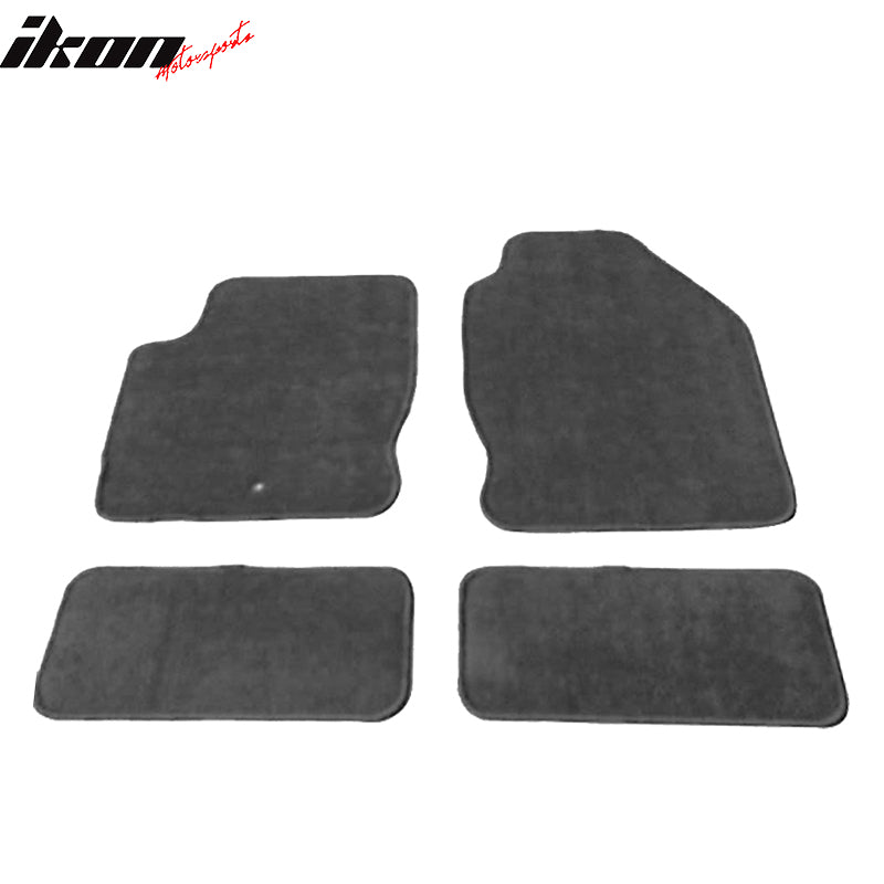 Fits 00-07 Ford Focus Floor Mats Carpet Front & Rear Gray 4PC - Nylon