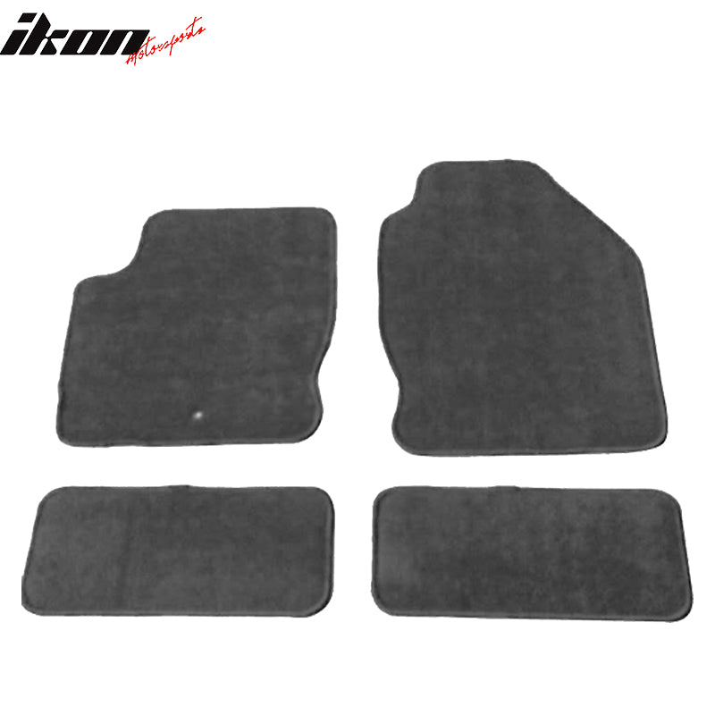 Fits 00-07 Ford Focus Floor Mats Carpet Front & Rear Gray 4PC - Nylon