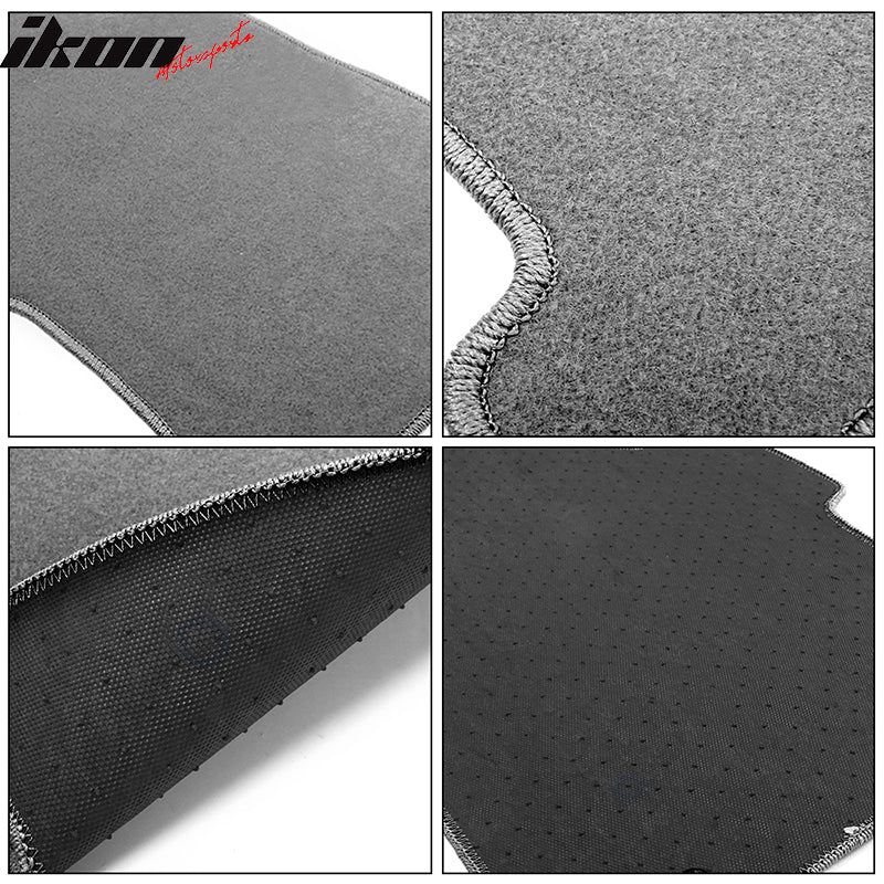 Fits 00-07 Ford Focus Floor Mats Carpet Front & Rear Gray 4PC - Nylon