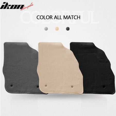 Fits 10-13 Mazda 3 Floor Mats Beige Nylon Carpet Front Rear Row 4PC Protector