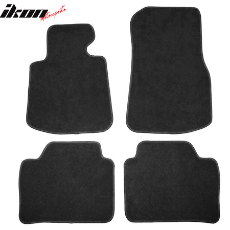 14-20 F32 4 Series Floor Mats Carpet Front & Rear Black 4PC - Nylon FOR: (BMW)