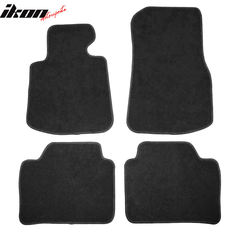 14-20 F32 4 Series Floor Mats Carpet Front & Rear Black 4PC - Nylon FOR: (BMW)