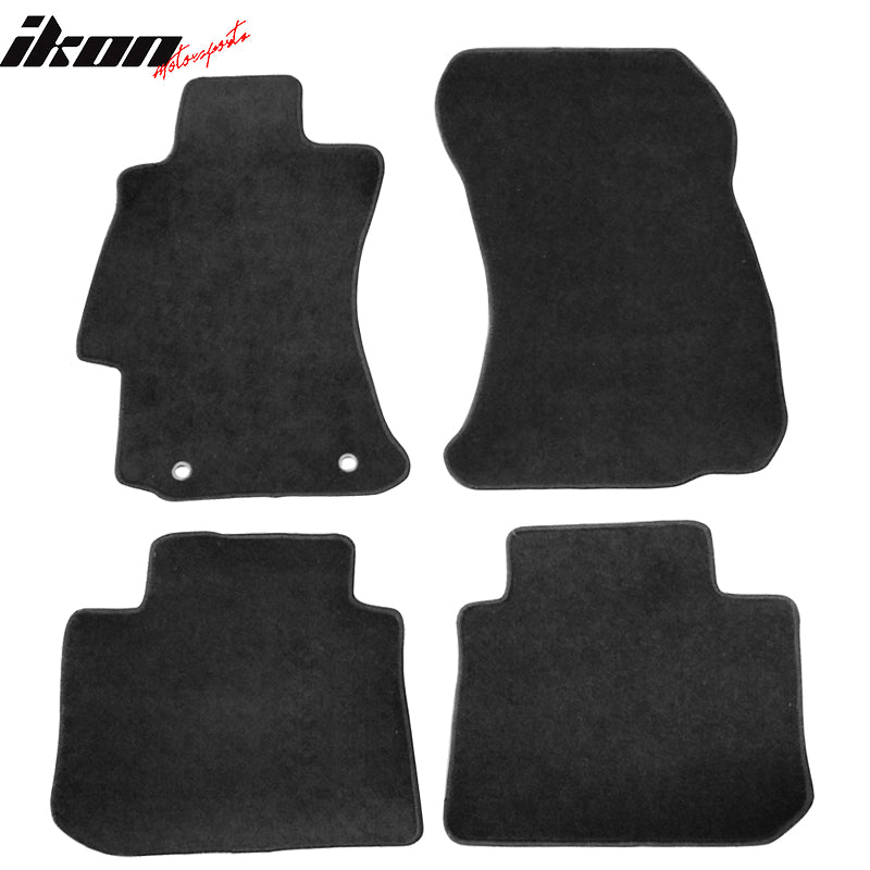 Fits 15-17 Subaru WRX 13-17 STI XV Crosstrek Floor Mats Carpet 4PC Nylon