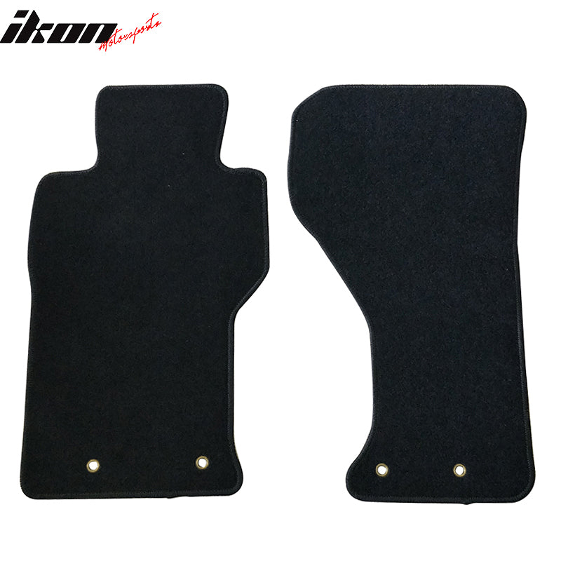 Fits 16-23 Mazda Miata MX-5 Fiat 124 Floor Mats Carpet Front & Rear 2PC - Nylon