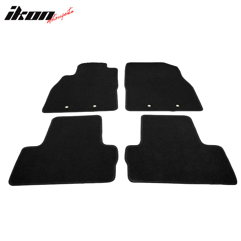 Fits 11-15 Chevrolet Volt Floor Mats Front & Rear Carpet 4PC Black Nylon