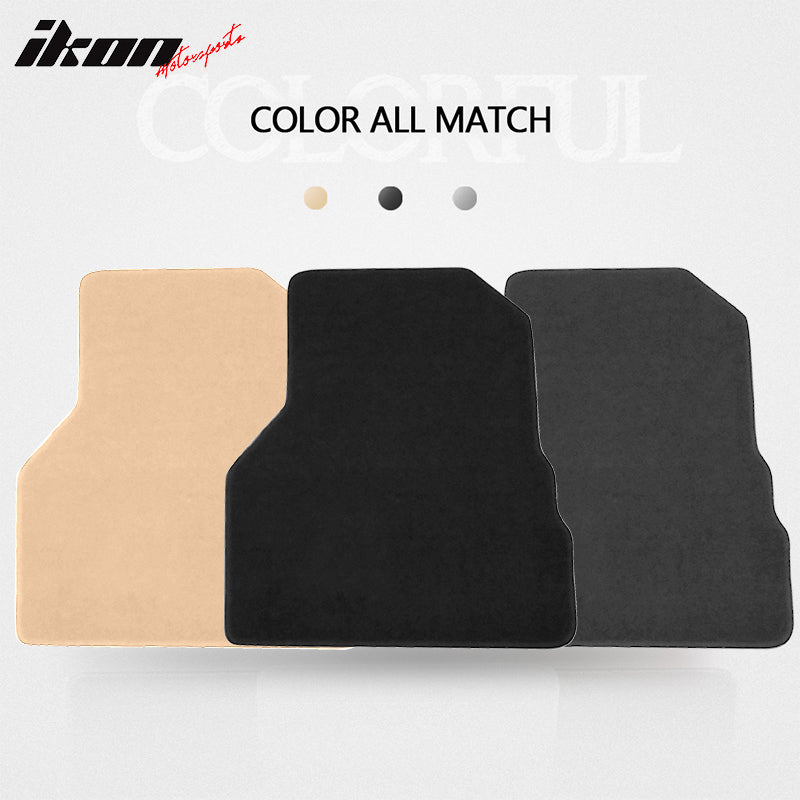 Floor Mats Compatible With 10-17 Chevy Equinox, Nylon Flooring Protection Interior Carpets by IKON MOTORSPORTS, 2011 2012 2013 2014 2015 2016