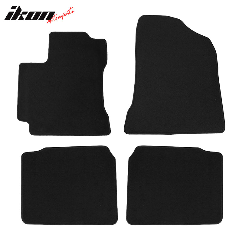 Floor Mats Carpet Compatible With 2014-2019 Toyota Corolla Sedan Front Rear Black Nylon Mats 4 Pieces Set, 2015 2016 2017 2018