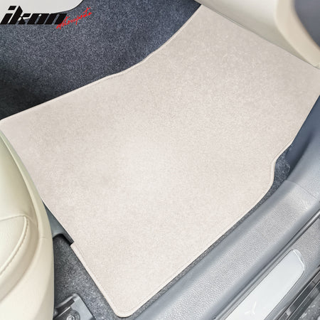 IKON MOTORSPORTS, Floor Mats Compatible With 2018-2023 Toyota Camry, Nylon Carpet Front & Rear 4PC Set, 2019 2020