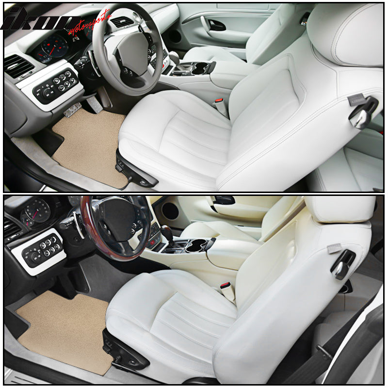 IKON MOTORSPORTS, Floor Mat Compatible With 2019-2023 Lexus ES300H ES350, All Seasons Weather Interior Nylon Mats Carpet 4PC Set
