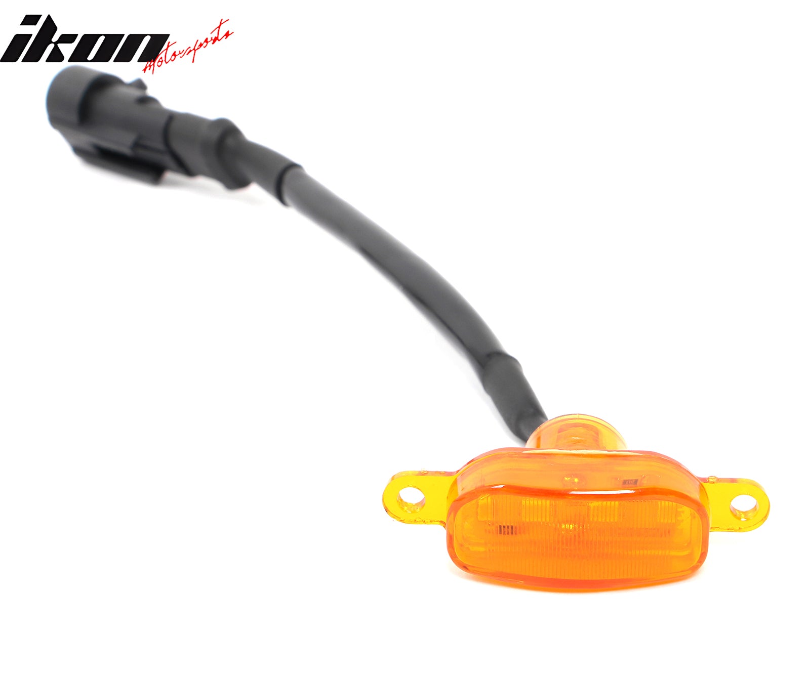 Fits Dodge Ram 1500 2500 3500 3PC Amber LED Front Grille Lights W/Wiring Harness