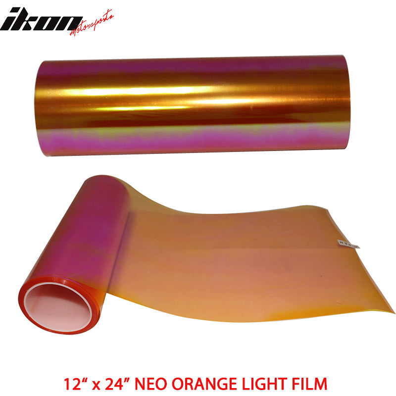 Neo Film Laminate Orange Headlight Tail light Fog 2 piece Left + Right