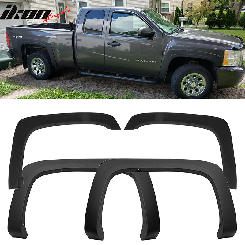 2007-2014 Chevy Silverado 1500 2500HD 3500HD 6.5 8Ft Bed Fender Flares