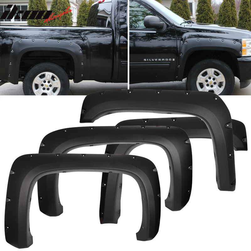 2007-2014 Chevy Silverado 1500 2500HD 3500HD 6.5 8Ft Bed Fender Flares