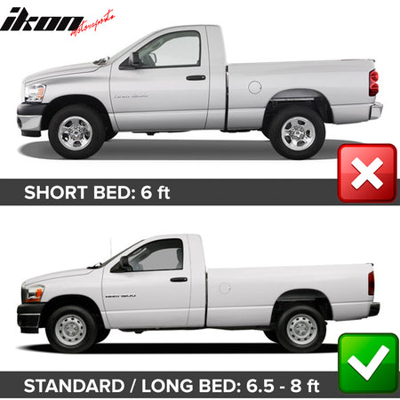 Fits 02-08 Ram 1500 03-09 Ram 2500 3500 OE Factory Style 8 FT Fender Flares