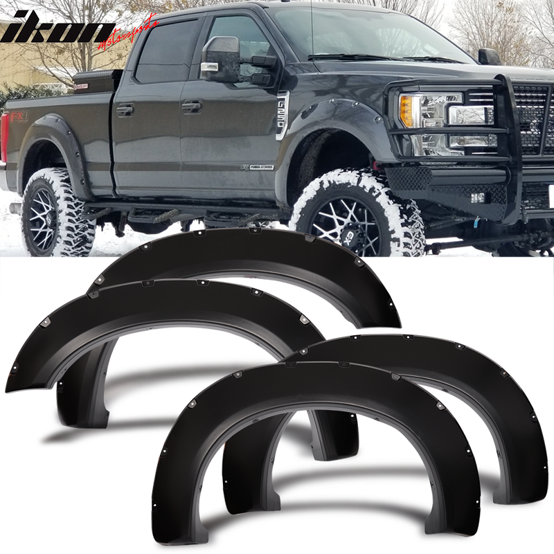 2011-2016 Ford F250 F350 Superduty 6.8 8.1Ft Bed Smooth Fender Flares