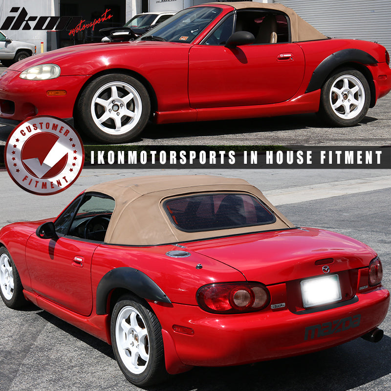 Fits ata M99-05 Mazda MiX5 NB Fender Flares MDP Style Rear PU 2PCS