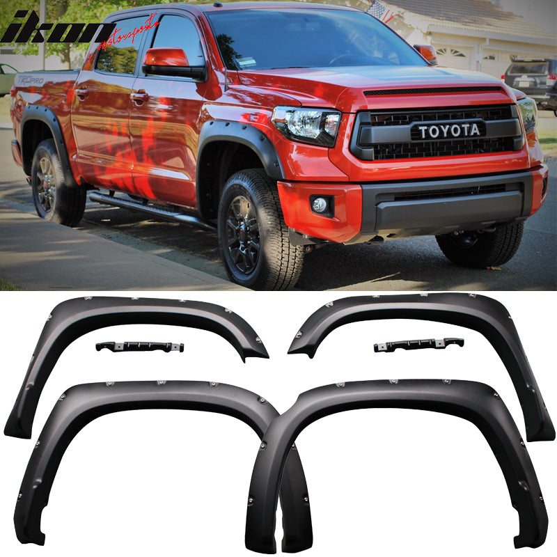 2014-2020 Toyota Tundra Pocket Rivet Style 4PCS Fender Flares Guard PP