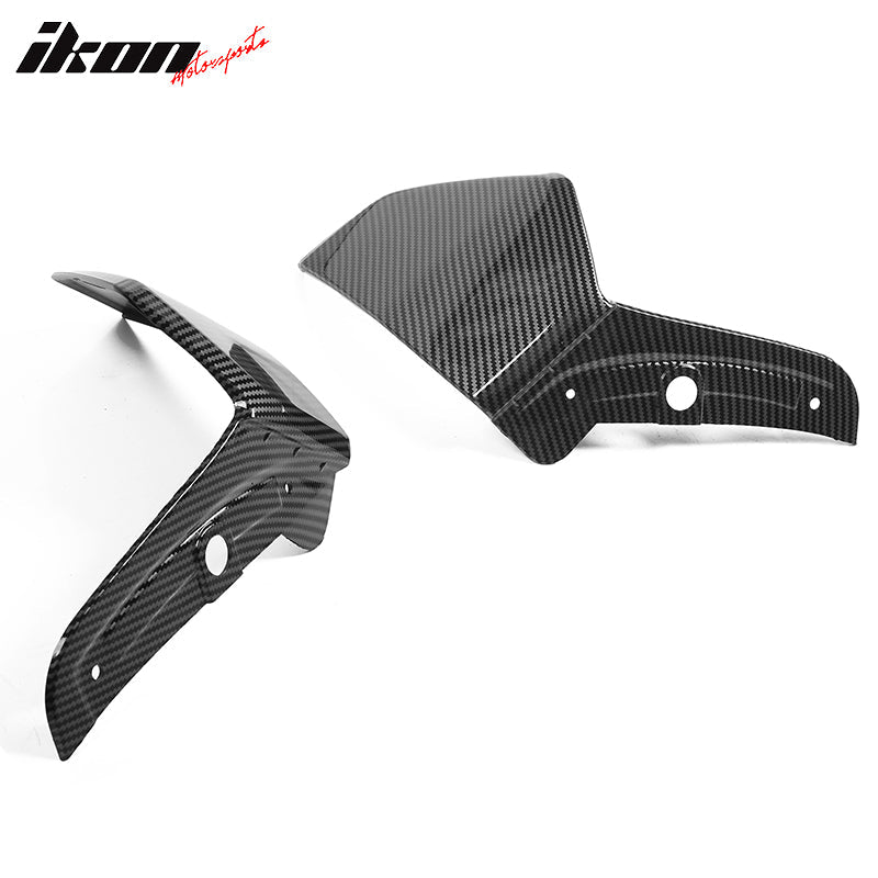 Fit 19 - 21 Bmw G05 X5 M Sport 2pc Front Splitter Apron cflCarbon Fiber PrintIkon Motorsports