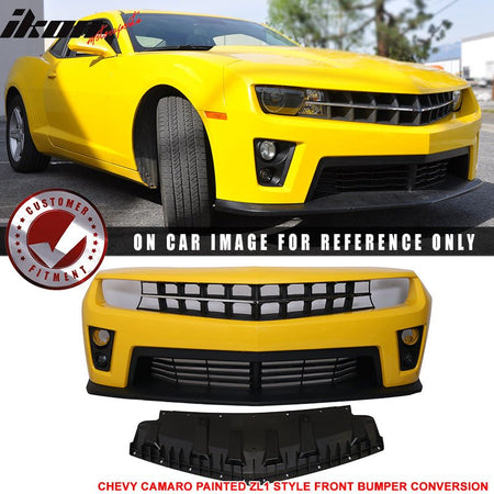 Fits 10 - 13 Camaro ZL1 Front Bumper Yellow - PPIkon Motorsports