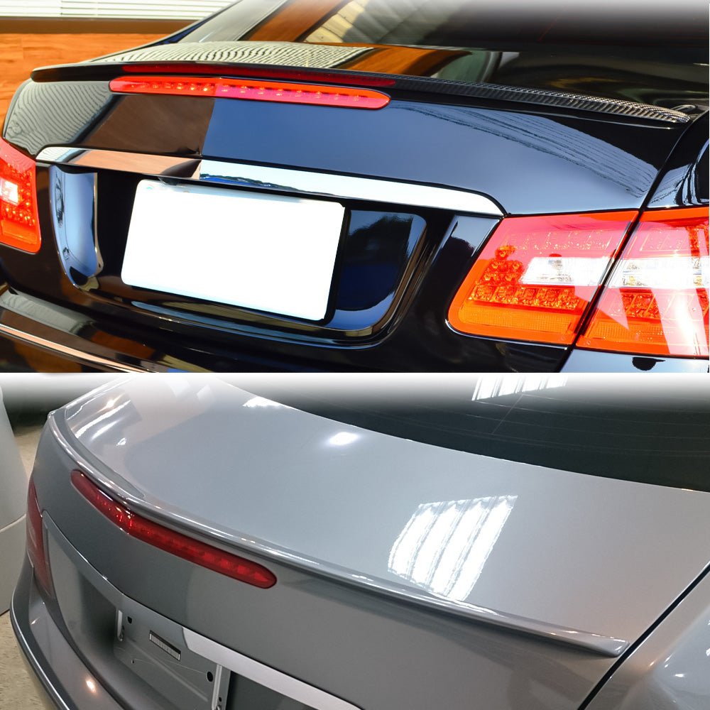 Fits 10 - 17 W207 C207 799 Diamond White Pearl Trunk SpoilerIkon Motorsports