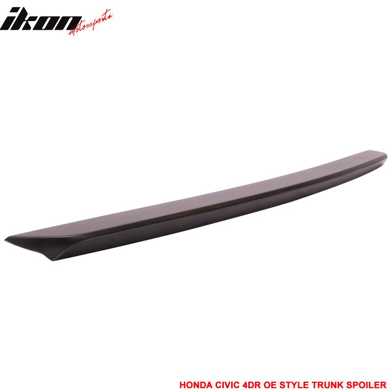 Fits 16 - 21 Civic 10th Gen Sedan OE Trunk Spoiler IKON Roof Spoiler ABSIkon Motorsports