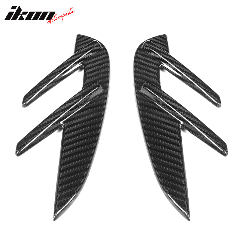 Fits 21-23 BMW G80 M3 2PCS Front Fender Side Vents OE Style Dry Carbon Fiber