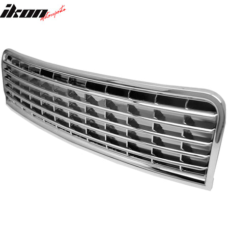 Fits 02-05 Audi A4 Badge Less Style Front Upper Bumper Grille ABS