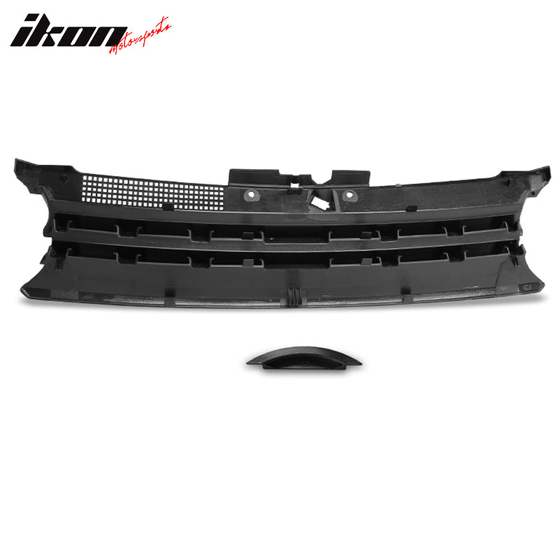Fits 99-06 VW Golf GTI MK4 Badgeless Style Black Front Bumper Hood Grille ABS
