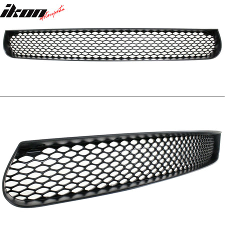 IKON MOTORSPORTS, Grille Compatible With 2015-2023 Dodge Charger SRT/Scat Pack, PP Front Bumper Lower Grill Guards