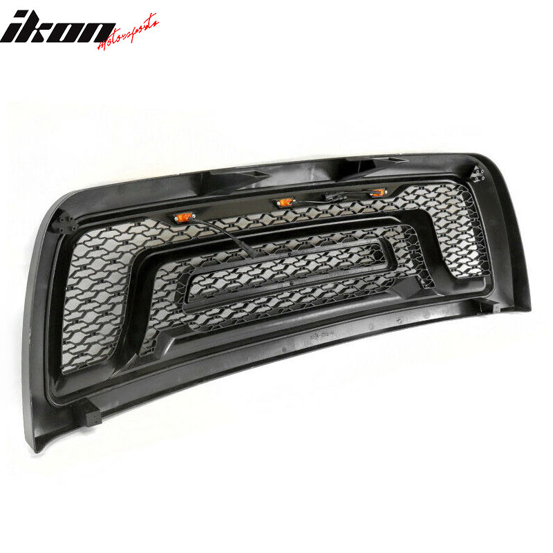 Fits 10-18 Dodge Ram 2500 3500 Front Grille Guard w/ Signal Light Gloss Black