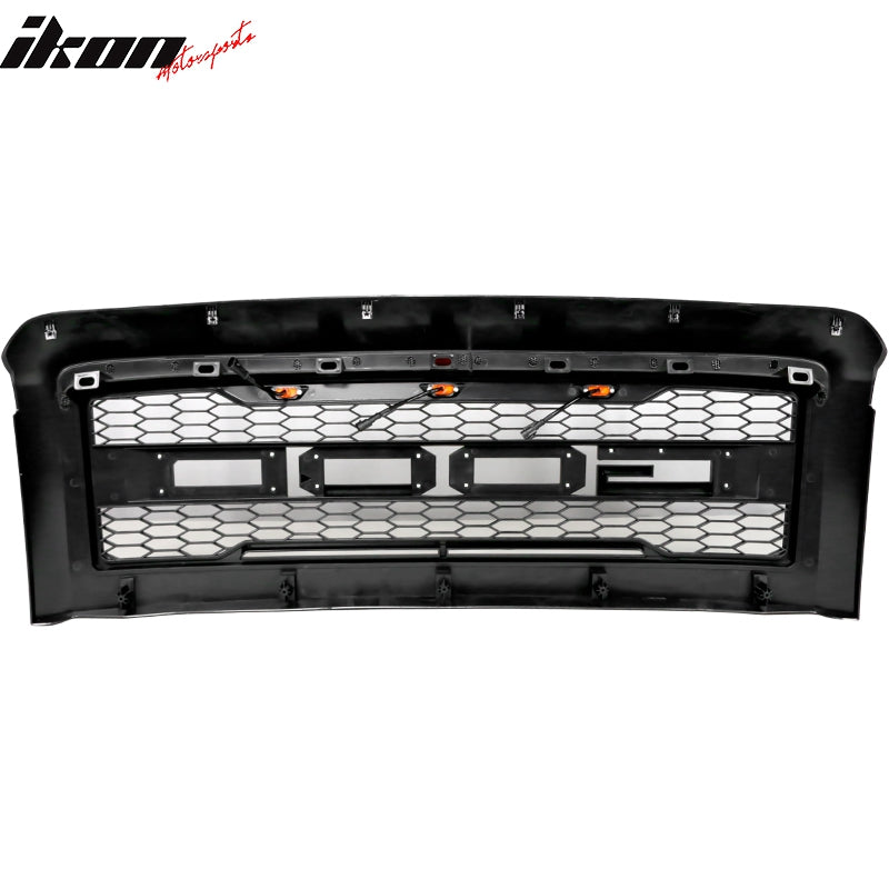 2008-2010 Ford F250 F350 R Matte Black Front Upper Grille w/ Letters