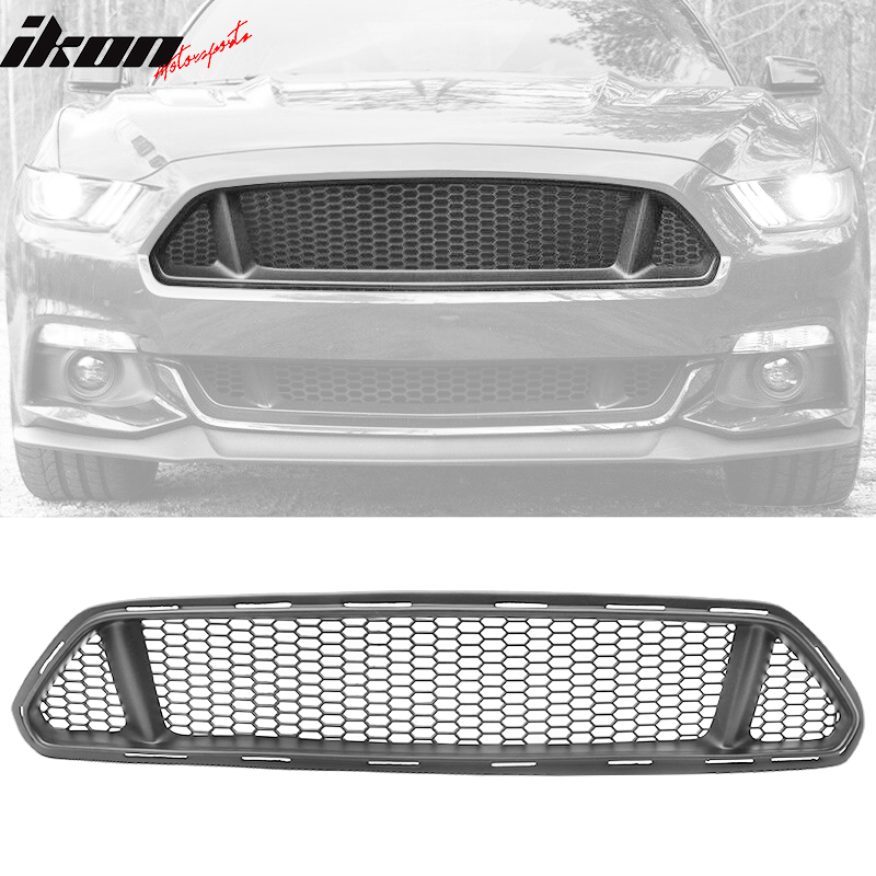 2015-2017 Ford Mustang Unpainted Front Upper Mesh Grille Grill PP