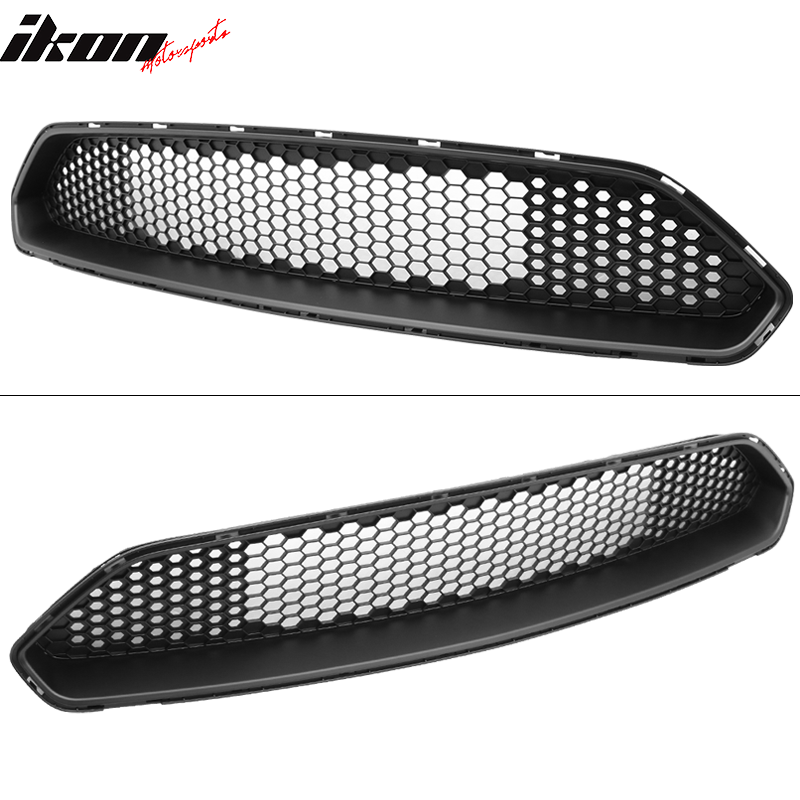 Grille Compatible With 2018-2023 Ford Mustang, Front Upper Mesh Grill Black  ABS by IKON MOTORSPORTS – Ikon Motorsports
