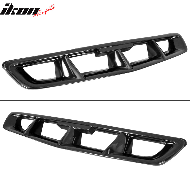 Grille Compatible With 1996-1998 Honda Civic, JDM Front Hood Grill Black Grille Civic 2Dr 3Dr 4Dr by IKON MOTORSPORTS, 1997