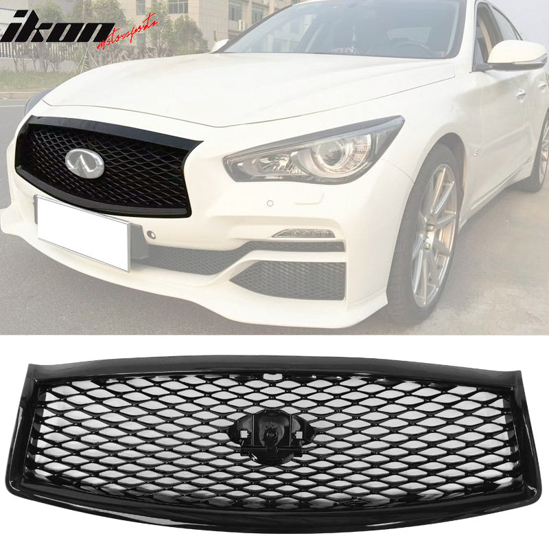 2014-2017 Infiniti Q50 Sedan Eau Rouge Concept Mesh Grille in GLOSS Bl