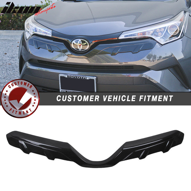 2016-2018 Toyota C-HR MD Carbon Fiber Print Front Bumper Grill