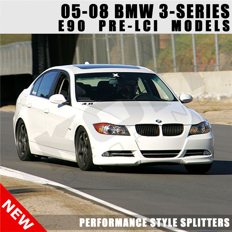 Compatible With 2006-2008 BMW 3 Series E90 Factory Style PP Front Bumper Splitter Lip Spoiler