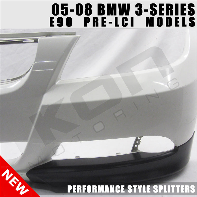 Fits 06-08 BMW 3 Series E90 OE Factory PP Front Splitter Lip Spoiler