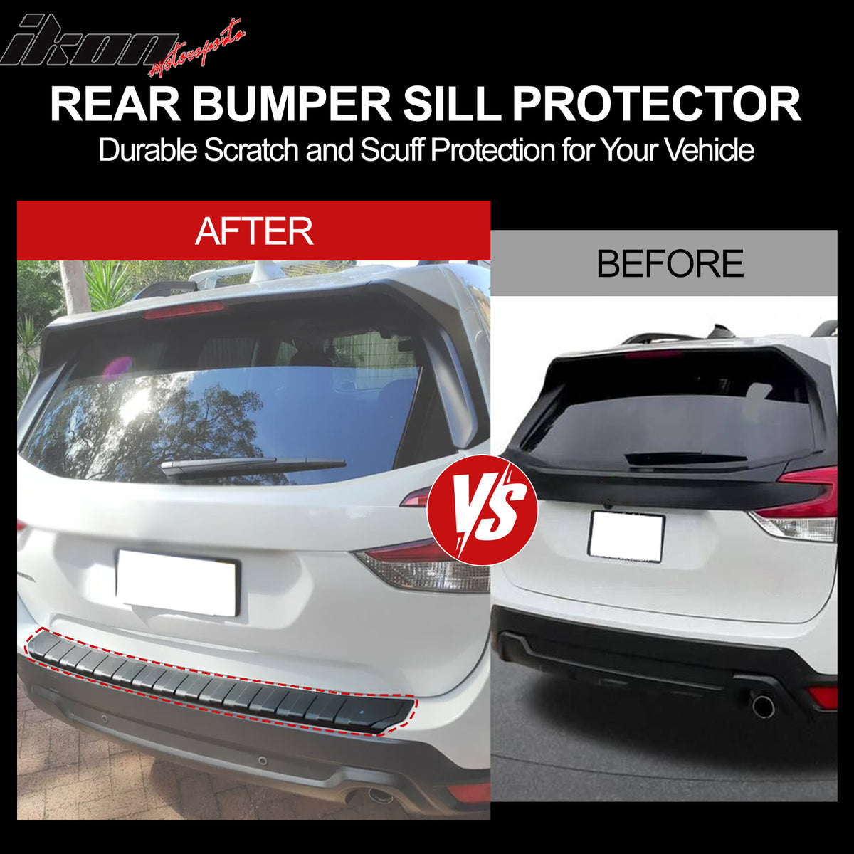 Fits 24-26 Honda Prologue Rear Bumper Cover Protector Guard Step Plate Pad Trim
