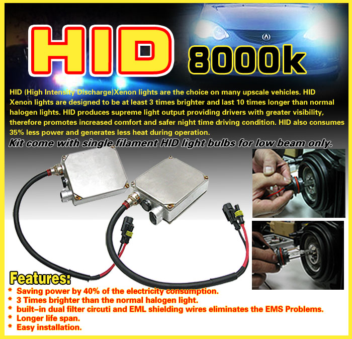 8000K Hid Compatible With Yukon Xl Sierra Clear Fog Lights Lamps+Bulbs+Wiring Kit Switch Harness