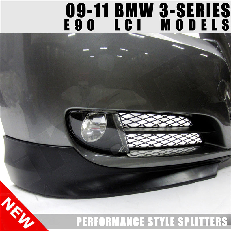 Fits 09-11 BMW 3 Series E90 LCI OE Factory PP Front Splitter Lip Spoiler