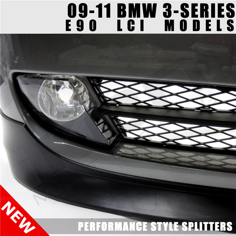 Fits 09-11 BMW 3 Series E90 LCI OE Factory PP Front Splitter Lip Spoiler