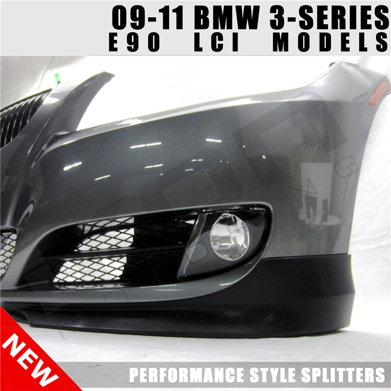 Fits 09-11 BMW 3 Series E90 LCI OE Factory PP Front Splitter Lip Spoiler