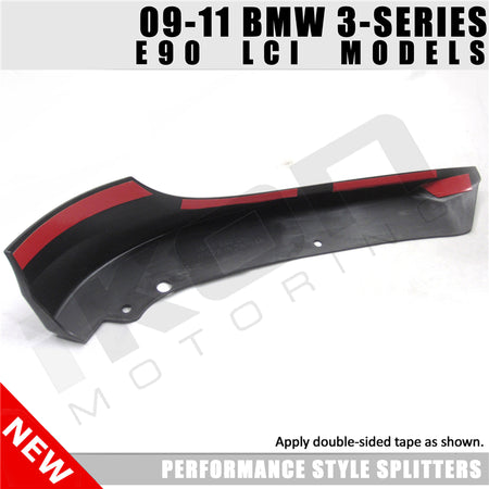 Fits 09-11 BMW 3 Series E90 LCI OE Factory PP Front Splitter Lip Spoiler