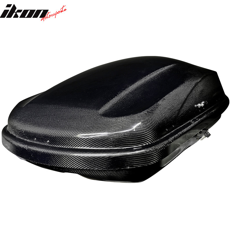 Key Lock Car Cargo Roof Box Luggage Roof Carrier 57*29*2016 - Real Carbon Fiber CF