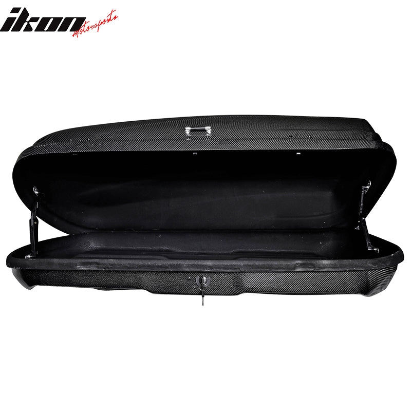 Key Lock Car Cargo Roof Box Luggage Roof Carrier 57*29*16 - Real Carbon Fiber CF